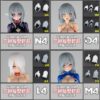 SH STUDIO 1/12 女神裝置 頭髮L4M4N4O4组 樹脂GK改件