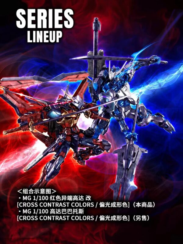 萬代 中國限定 MG 1/100《機動戰士鋼彈 SEED VS ASTRAY》異端鋼彈紅色機改 偏光成形色版：圖片 9