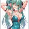 【限制級】日版 Party Look 綠色雙馬尾兔女郎 網襪緊身衣版 1/4 附特典：圖片 16