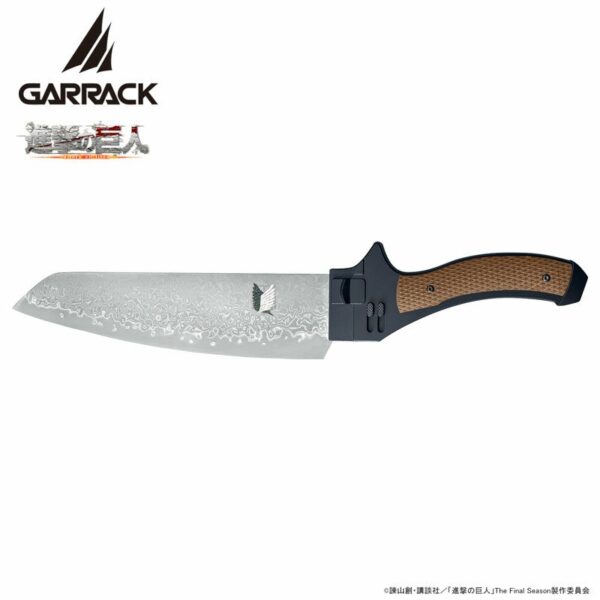 日版 GARRACK《進擊的巨人》超硬質刃 三德刀 大馬士革鋼Ver.：圖片 2