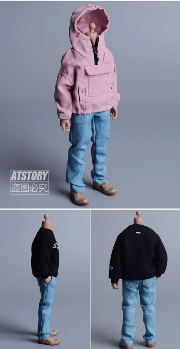 ATStory潮玩總動員 1/12 直筒牛仔長褲 1/12或6吋男素體適用：圖片 7