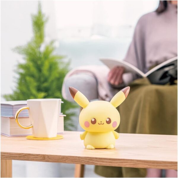 日版 TAKARA TOMY Pokepiece 寶可夢 皮卡丘造型房間小夜燈 闔嘴版/張嘴版：圖片 6