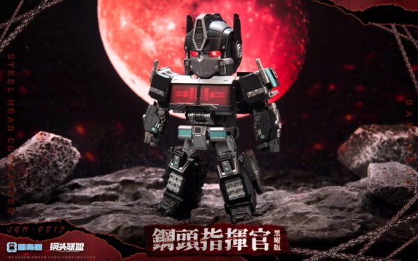 激光猫 GM-01 鋼頭指揮官 黑曜版 Q版柯博文/天災 附特典 第三方變形玩具