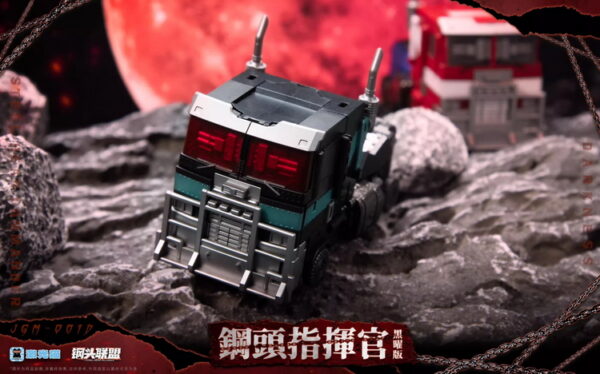 激光猫 GM-01 鋼頭指揮官 黑曜版 Q版柯博文/天災 附特典 第三方變形玩具：圖片 4