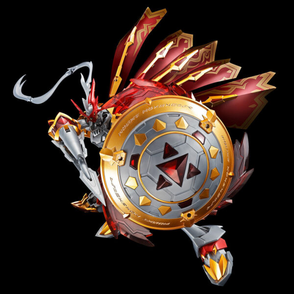 萬代 PB限定 Figure-rise Standard Amplified《數碼寶貝大冒險》紅蓮騎士獸 特殊鍍膜版：圖片 5