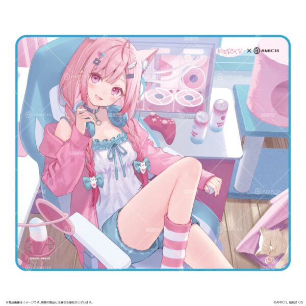 預購 25年11月 日版 AMICIS x 結城昨日奈 日語配置遊戲鍵盤、遊戲滑鼠墊：圖片 11