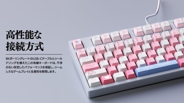 預購 25年11月 日版 AMICIS x 結城昨日奈 日語配置遊戲鍵盤、遊戲滑鼠墊：圖片 10