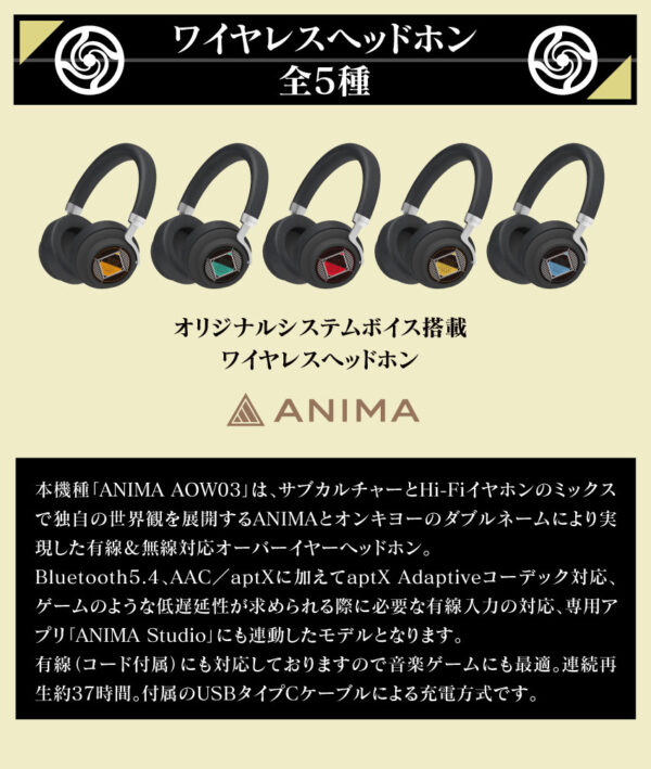 預購 25年9月 ANIMA《咒術迴戰》聯名耳罩式耳機 虎杖悠仁 伏黑恵 釘崎野薔薇 七海建人 五條悟：圖片 2