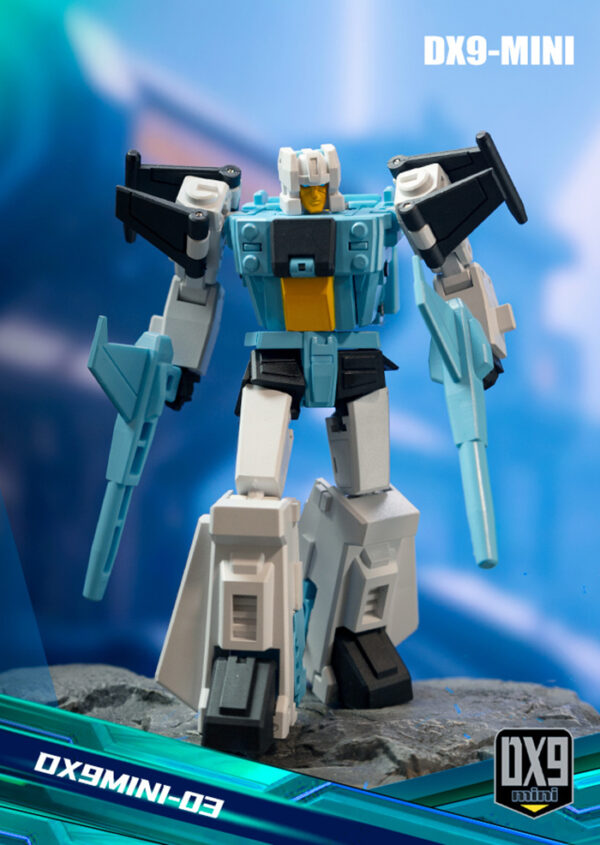 DX9 mini 03 頭領戰士 黎恩/小諸葛 第三方小比例變形玩具：圖片 4