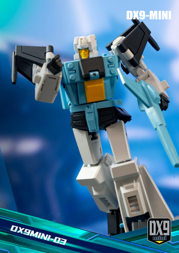 DX9 mini 03 頭領戰士 黎恩/小諸葛 第三方小比例變形玩具：圖片 8