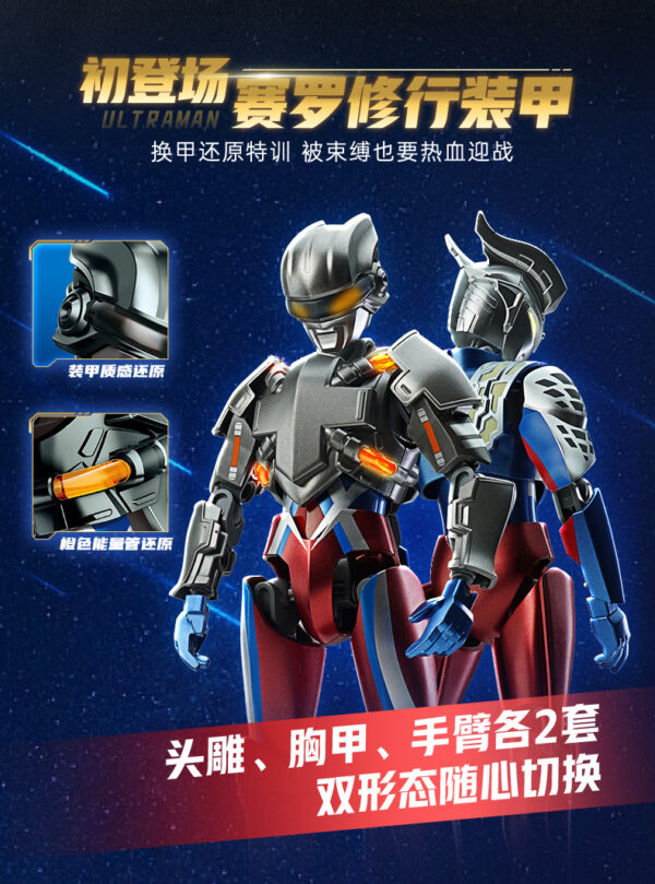 奇妙積木 奧特曼超甲積木人 賽羅奧特曼 15周年特典版：圖片 4