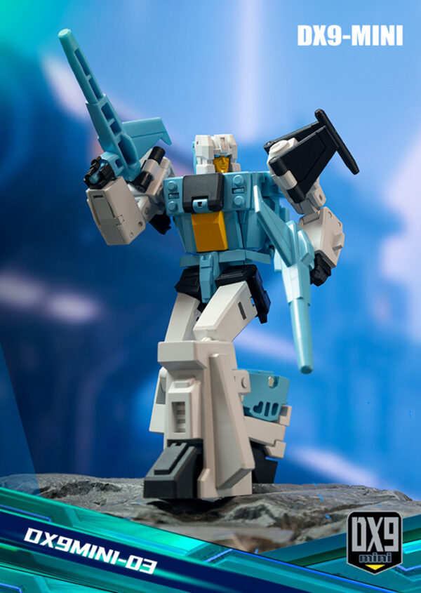 DX9 mini 03 頭領戰士 黎恩/小諸葛 第三方小比例變形玩具：圖片 5