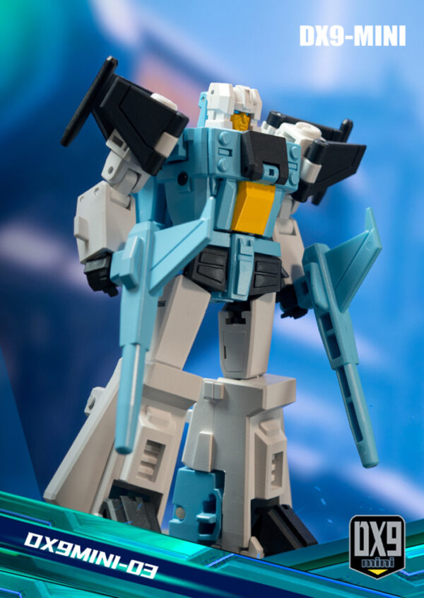 DX9 mini 03 頭領戰士 黎恩/小諸葛 第三方小比例變形玩具：圖片 3