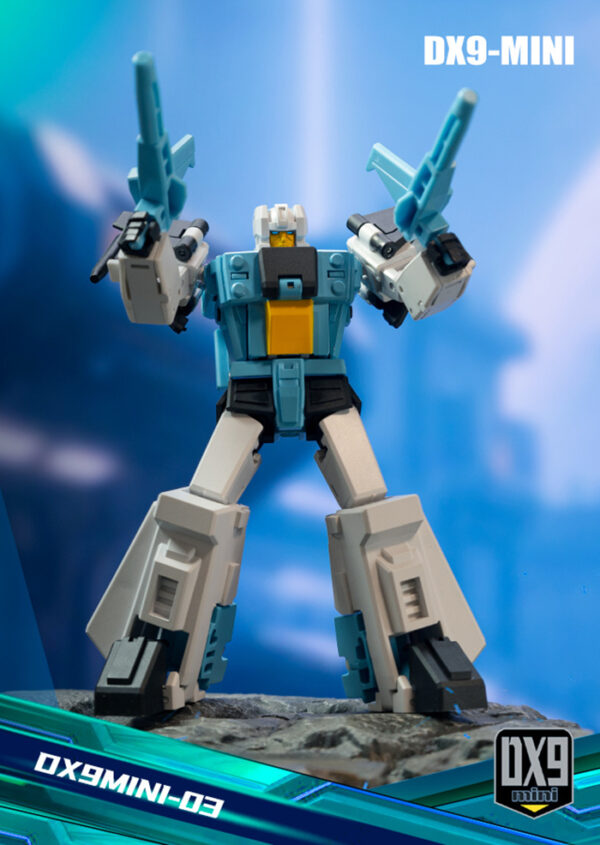 DX9 mini 03 頭領戰士 黎恩/小諸葛 第三方小比例變形玩具：圖片 7