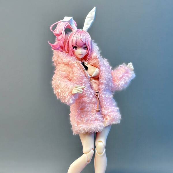 魔頑人偶布衣工坊 1/12 毛絨外套 1/12或6吋女素體適用：圖片 3