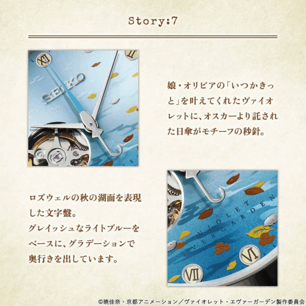 預購 25年6月下旬 日版 SEIKO《紫羅蘭永恆花園》聯名限量機械錶 第五話款/第七話款：圖片 10