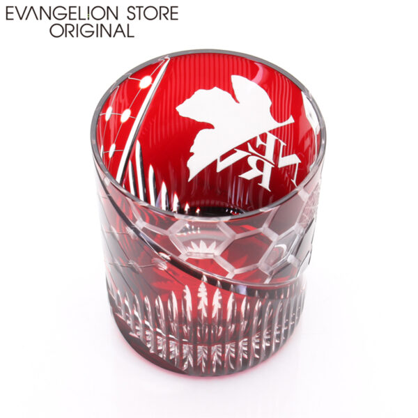 日版 EVANGELION STORE 網店限定 江戶切子NERV玻璃杯 紅色/藍色：圖片 8
