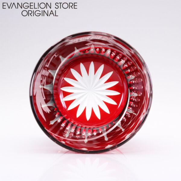 日版 EVANGELION STORE 網店限定 江戶切子NERV玻璃杯 紅色/藍色：圖片 9
