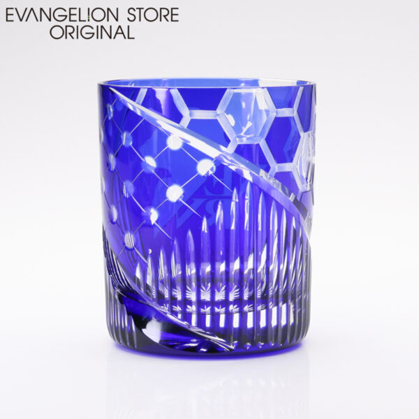 日版 EVANGELION STORE 網店限定 江戶切子NERV玻璃杯 紅色/藍色：圖片 12