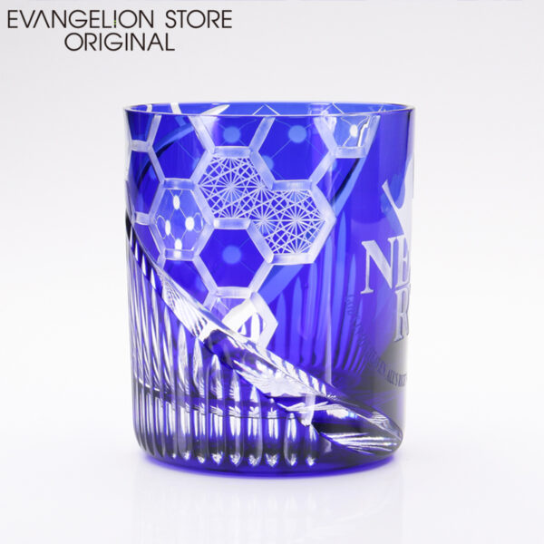 日版 EVANGELION STORE 網店限定 江戶切子NERV玻璃杯 紅色/藍色：圖片 14