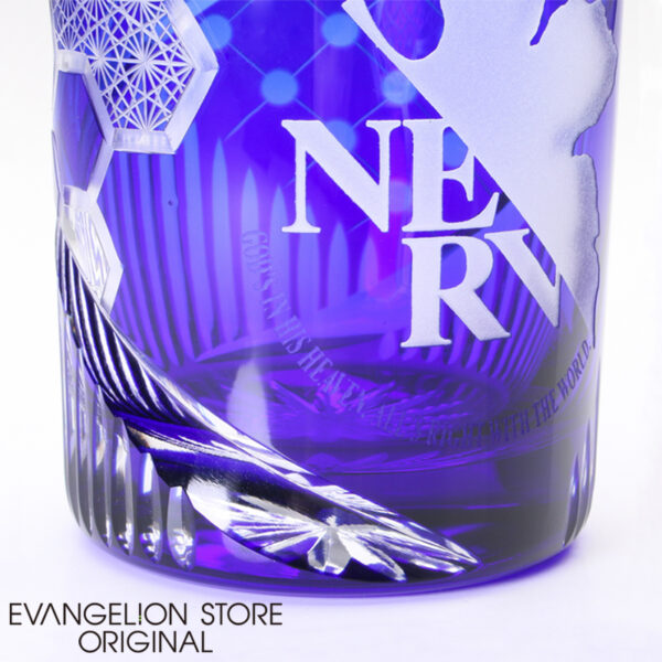 日版 EVANGELION STORE 網店限定 江戶切子NERV玻璃杯 紅色/藍色：圖片 15