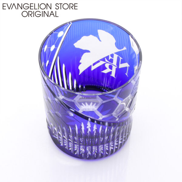 日版 EVANGELION STORE 網店限定 江戶切子NERV玻璃杯 紅色/藍色：圖片 17