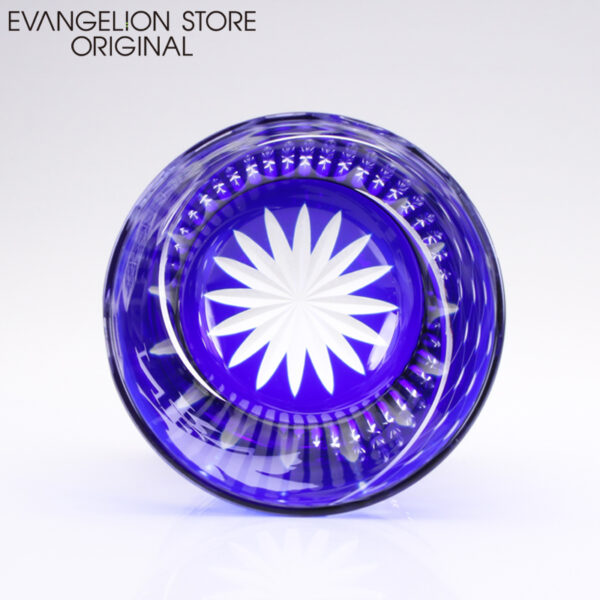日版 EVANGELION STORE 網店限定 江戶切子NERV玻璃杯 紅色/藍色：圖片 18