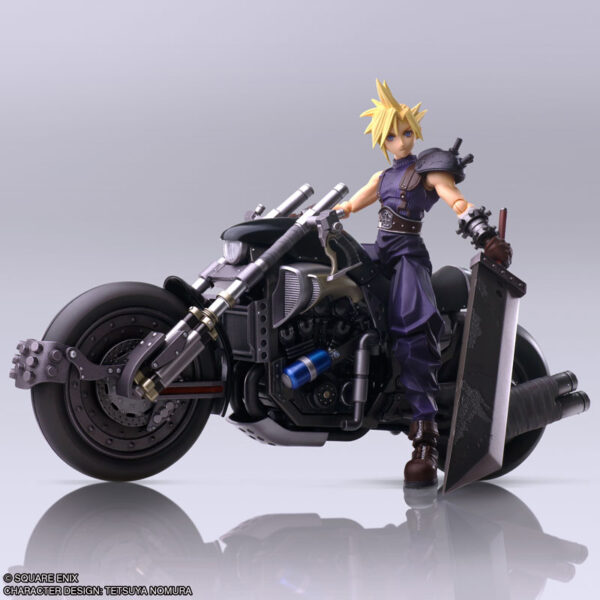 日版 SQUARE ENIX BRING ARTS《最終幻想 VII》克勞德·史特萊夫 & 重型機車 Hardy Daytona