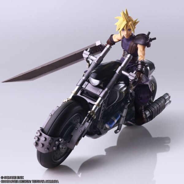 日版 SQUARE ENIX BRING ARTS《最終幻想 VII》克勞德·史特萊夫 & 重型機車 Hardy Daytona：圖片 3