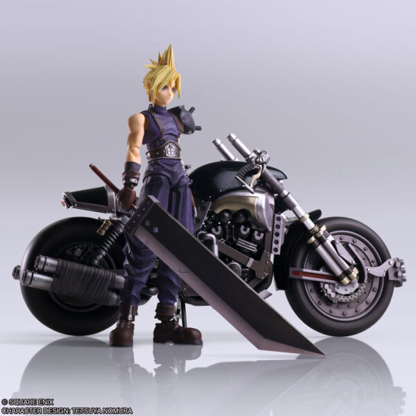 日版 SQUARE ENIX BRING ARTS《最終幻想 VII》克勞德·史特萊夫 & 重型機車 Hardy Daytona：圖片 4