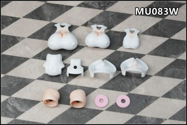 SH STUDIO MU083 1/12機娘 女神裝置PUNI MOFU 泳裝樹脂改件 藍色/白色/粉色/綠色：圖片 4