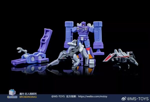 魔方 MS-28A 磁帶部隊:轟隆隆、雷射鳥、機器狗、偵查車 再版 第三方小比例變形玩具