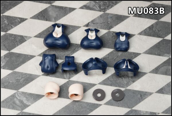 SH STUDIO MU083 1/12機娘 女神裝置PUNI MOFU 泳裝樹脂改件 藍色/白色/粉色/綠色：圖片 3