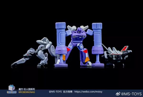魔方 MS-28A 磁帶部隊:轟隆隆、雷射鳥、機器狗、偵查車 再版 第三方小比例變形玩具：圖片 2