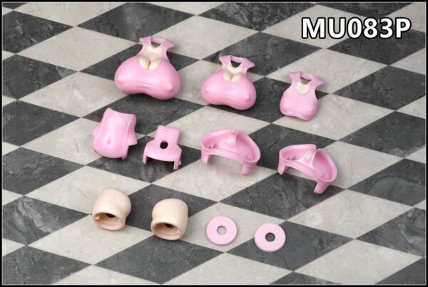 SH STUDIO MU083 1/12機娘 女神裝置PUNI MOFU 泳裝樹脂改件 藍色/白色/粉色/綠色：圖片 5