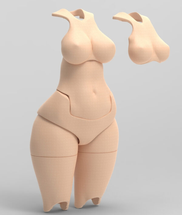 SH STUDIO MU078D 1/12機娘 RASCAL 女神裝置BUSTER DOLL 素體樹脂改件：圖片 4