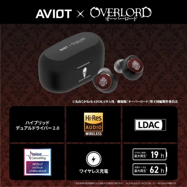 日版 AVIOT TE-V1R《OVERLORD》聯名耳機：圖片 2