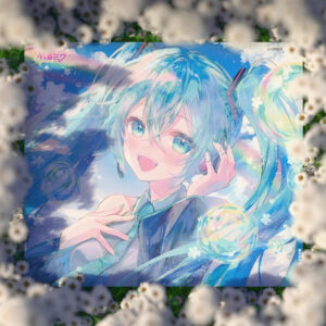 限定品 WALLHACK SP004 電競鋼化玻璃滑鼠墊 夏日初音未來限定版