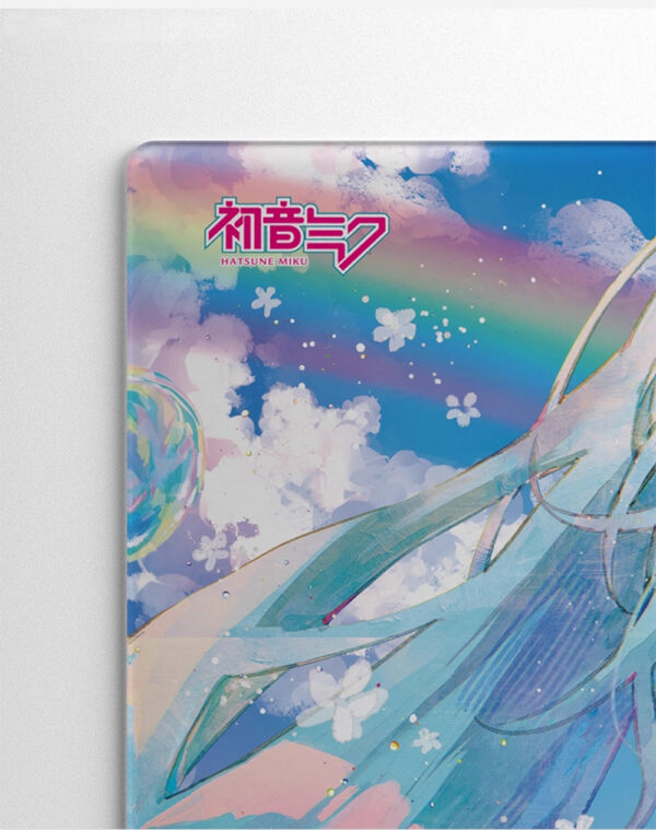 限定品 WALLHACK SP004 電競鋼化玻璃滑鼠墊 夏日初音未來限定版：圖片 5