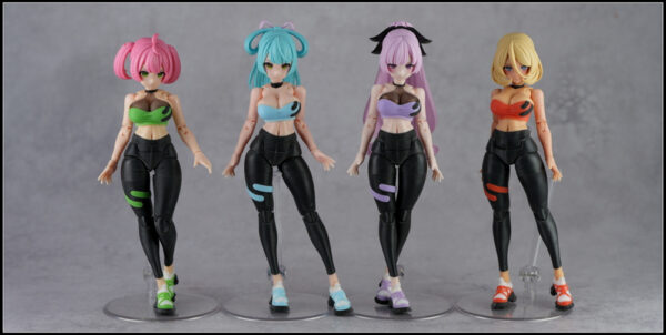 SH STUDIO MU073U 1/12機娘 女神裝置 BUSTER DOLL 瑜珈服樹脂GK改件：圖片 2