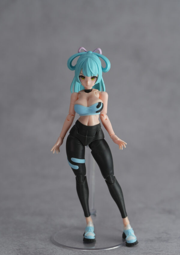 SH STUDIO MU073U 1/12機娘 女神裝置 BUSTER DOLL 瑜珈服樹脂GK改件：圖片 13