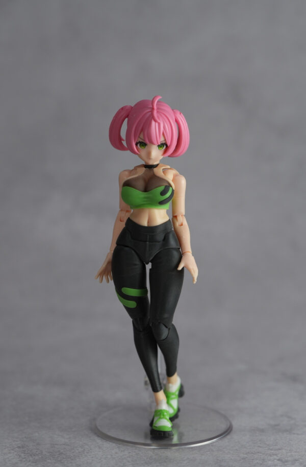 SH STUDIO MU073U 1/12機娘 女神裝置 BUSTER DOLL 瑜珈服樹脂GK改件：圖片 6