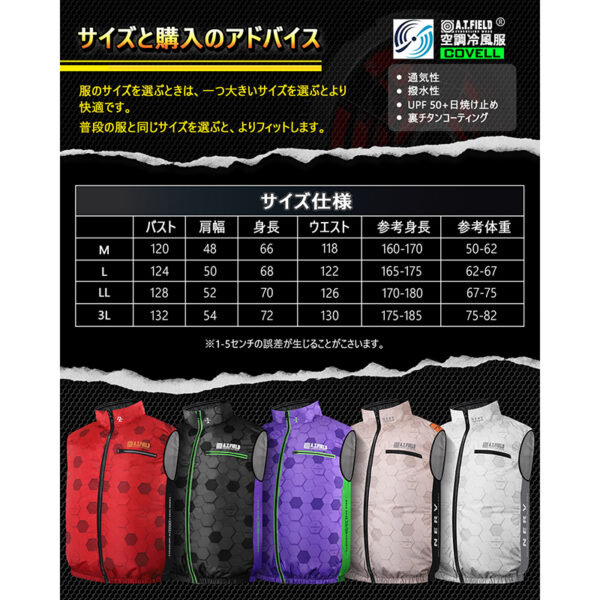 日版 A.T.FIELD ✕ COVELL《新世紀福音戰士》空調冷風背心：圖片 5