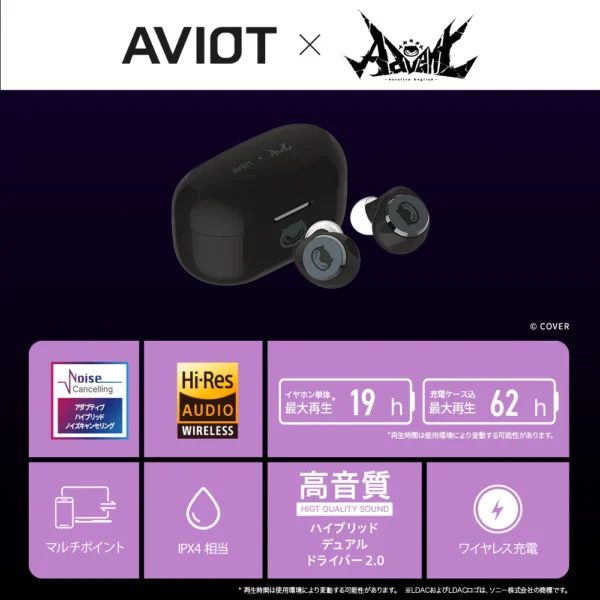 預購 25年10月中旬 日版 AVIOT hololive EN -Advent- 聯名耳機：圖片 2