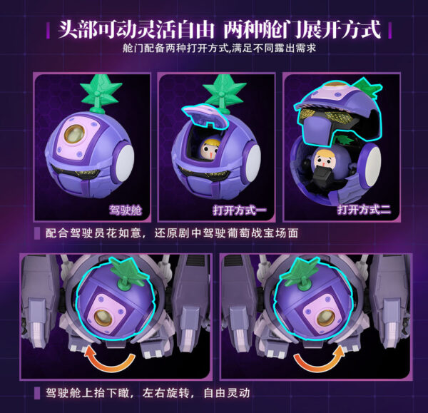 壹理創玩 果寶特攻 葡萄戰寶 花如意 特典版：圖片 7