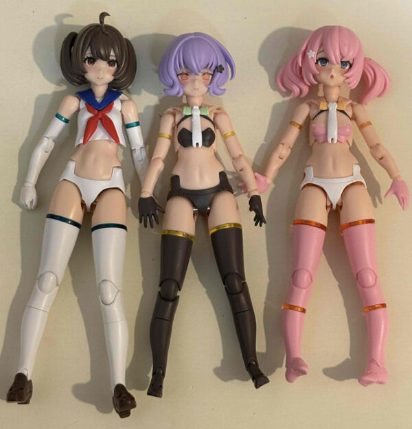 SH STUDIO 1/12機娘 女神裝置 BUSTER DOLL、PUNI MOFU 胯部關節金屬件：圖片 10