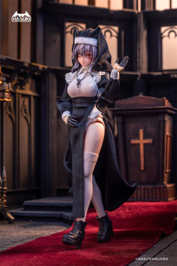 HASUKI 神貓跳動 1/12 CS017、CS018 修女服套裝：圖片 5