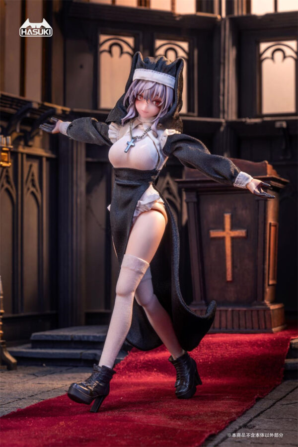 HASUKI 神貓跳動 1/12 CS017、CS018 修女服套裝：圖片 6