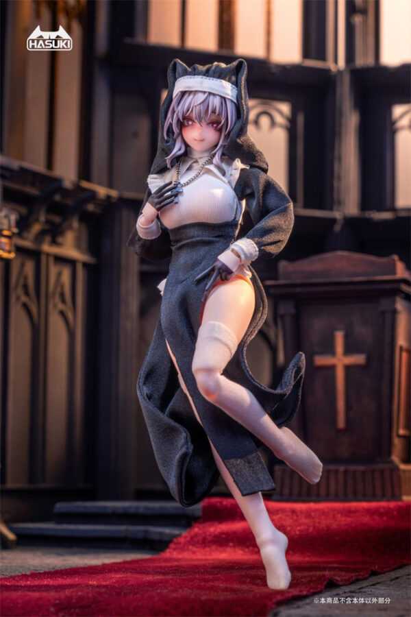 HASUKI 神貓跳動 1/12 CS017、CS018 修女服套裝：圖片 4