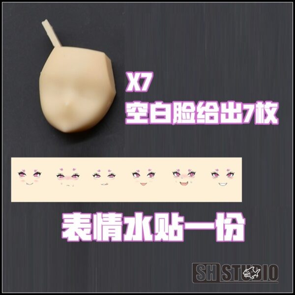 SH STUDIO MU085 1/12 女神裝置 朱羅 九尾 祭 粗腿髮型表情樹脂GK改件：圖片 3